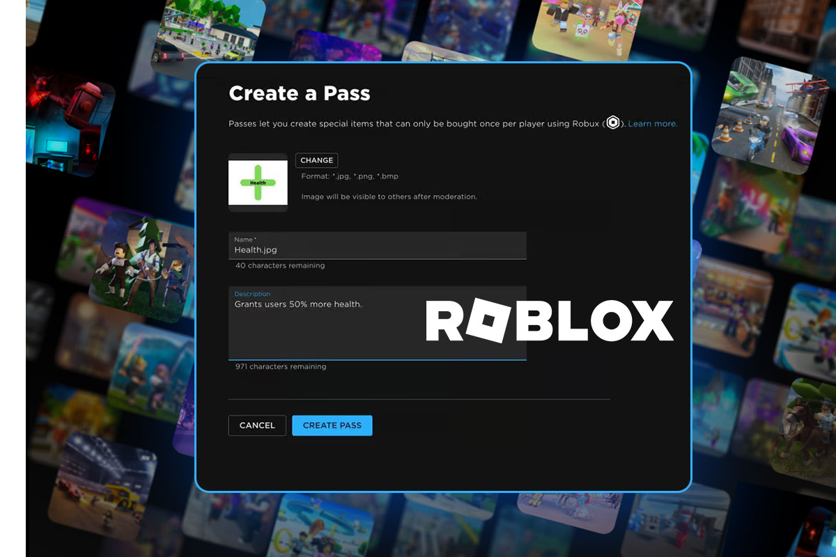 how do you make a game pass on roblox